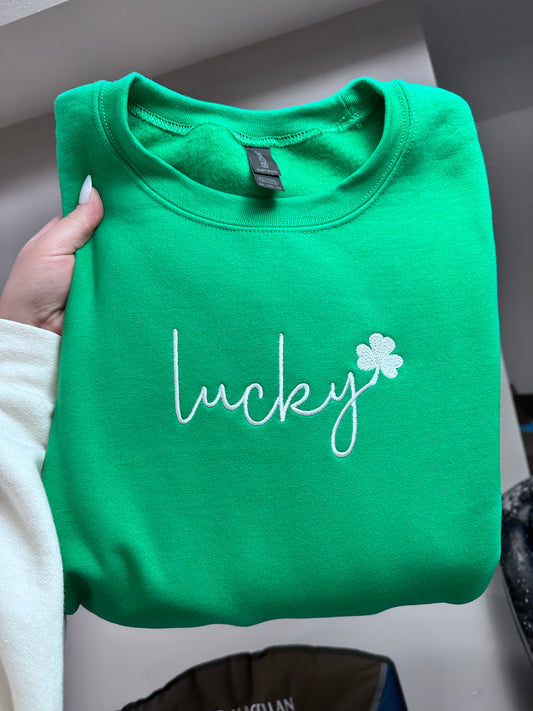 Lucky Embroidered Sweatshirt
