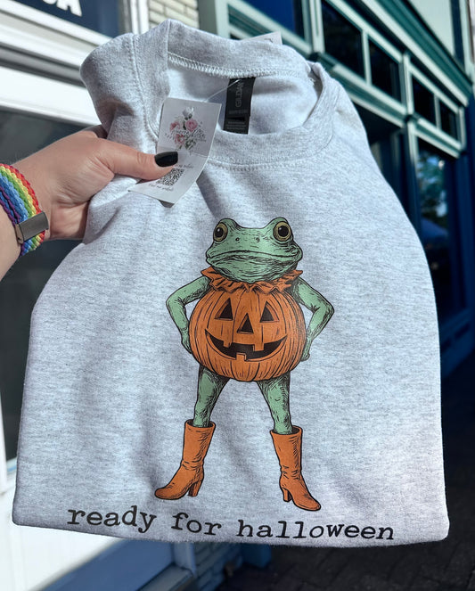 Ready for Halloween Frog DTF Apparel