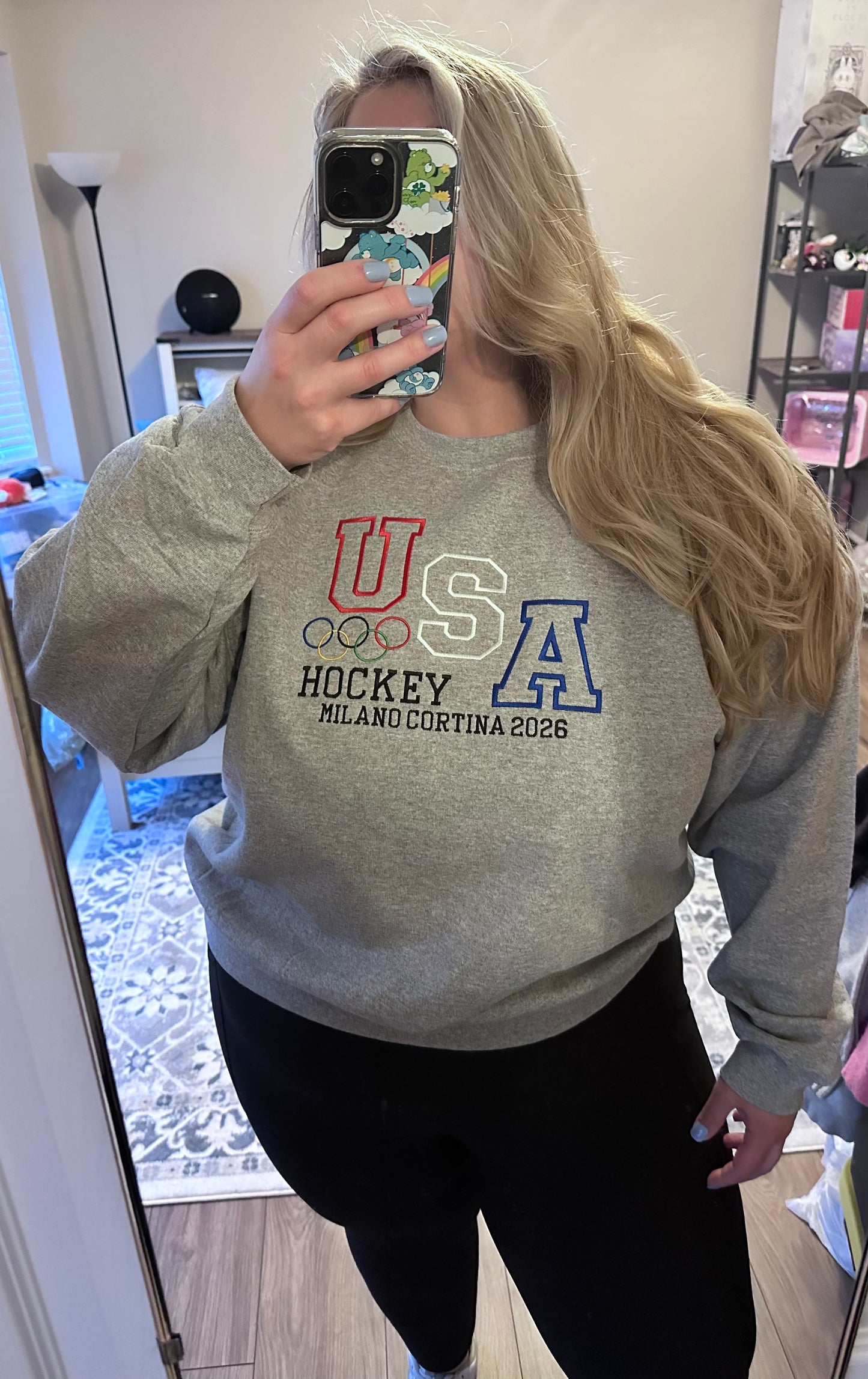 Team USA Embroidered Hockey Sweatshirt