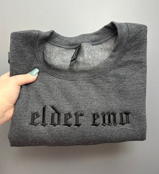 Elder Emo Embroidered Sweatshirt