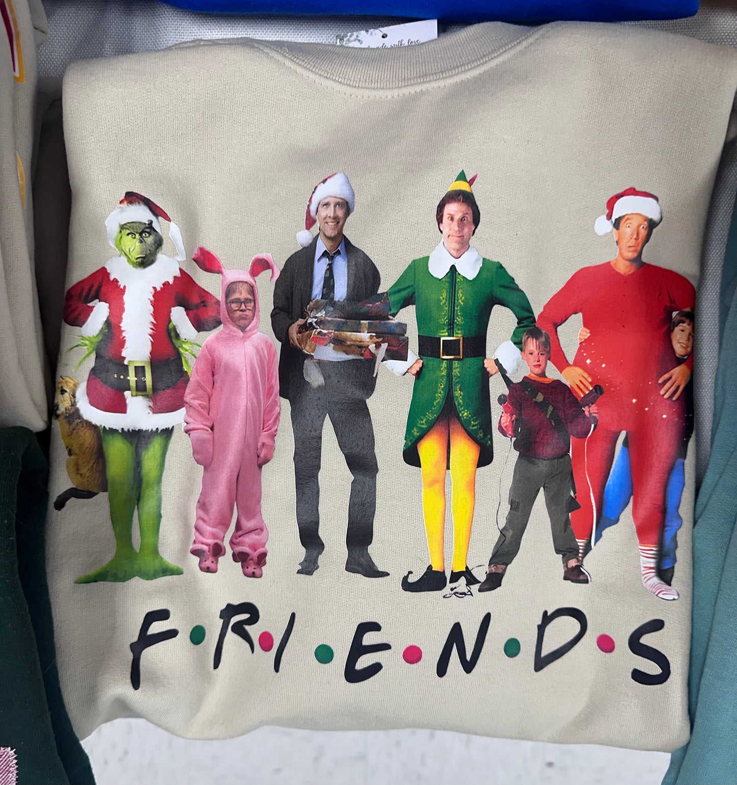 Friends Christmas Characters Sweatshirt