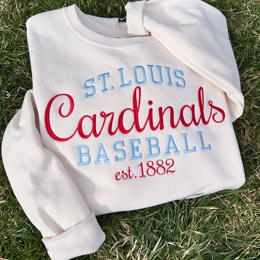 St. Louis Baseball est. 1882 Embroidered Sweatshirt